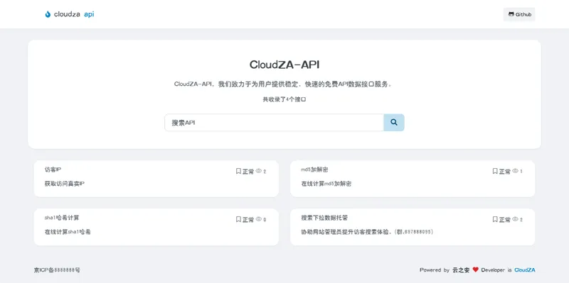 CloudZA(开源API接口管理系统源码)-小菜博客