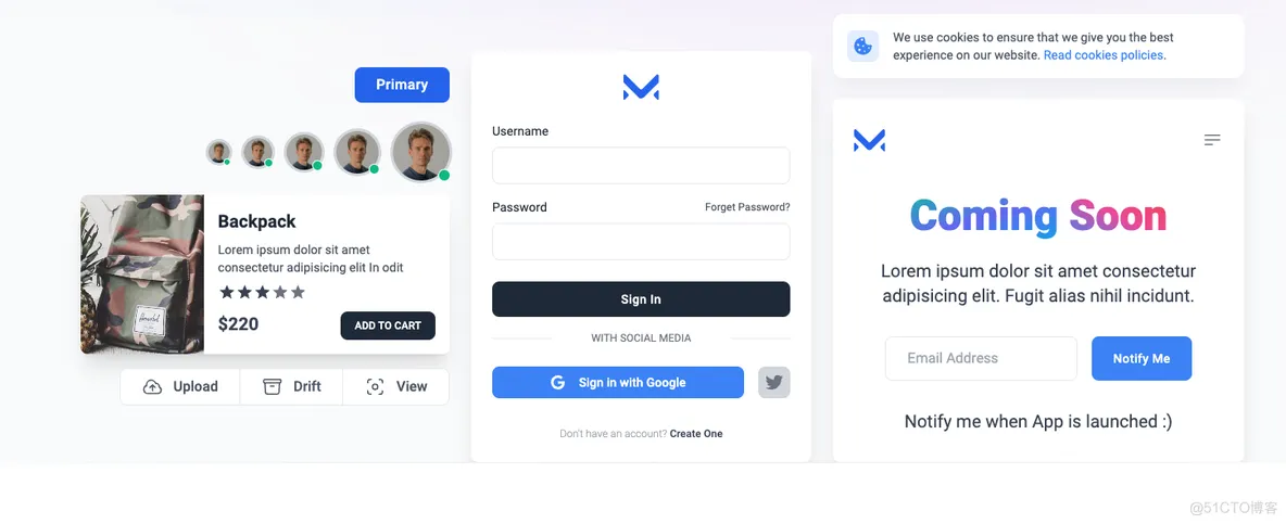 Meraki UI(基于Tailwind CSS构建的开源前端组件库)-小菜博客